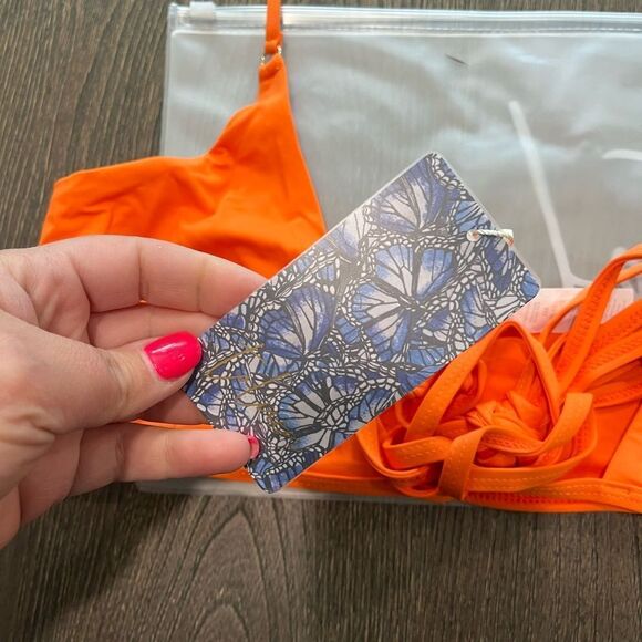 NWT Toluca Amina Bikini Top Waist Wrap Triangle Nectar Size M/L - Picture 4 of 7